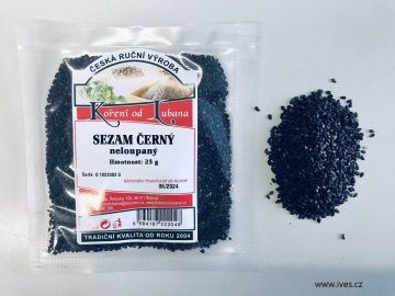 Sezam černý neloupaný 25 g